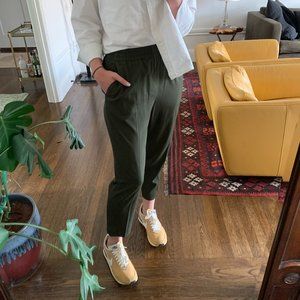Everlane Green Straight Leg Pants